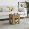 vidaXL Coffee Table Artisan Oak Engineered Wood Medium Coffee Table