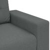 vidaXL Loveseat Sofa Dark Grey Polyester Fabric, Plywood, Steel, Plastic