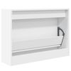 vidaXL Shoe Cabinet White Engineered wood Compact Shoe Cabinet