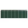 vidaXL Garden Shed Green Galvanized steel Large Garden Shed