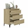 vidaXL Sideboard Sonoma Oak Engineered wood, metal Medium Sideboard