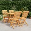 vidaXL Garden Dining Set Natural Teak