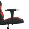 vidaXL Gaming Chair Black and Red Fabric