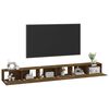vidaXL TV Cabinet Set 3 Piece Set Smoked Oak Engineered Wood Medium