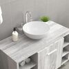 vidaXL Wash Basin White 11.0x11.0x3.9" Ceramic