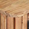 vidaXL TV Cabinet Natural Solid Acacia wood 51.2 x 11.8 x 17.7 in