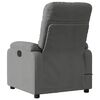 vidaXL Massage Recliner Chair Dark gray Microfiber fabric, metal, plywood