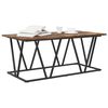 vidaXL Coffee Table Smoked Oak 39.37 x 19.69 x 15.75 in