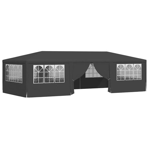 vidaXL Party Tent Anthracite Polyethylene, Steel 13.1 x 29.5 feet