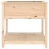 vidaXL Planter Natural Wood Solid Pine Wood Medium Planter Square