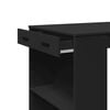 vidaXL Bar Table Black Engineered wood 40.2 in x 27.6 in x 40.7 in