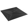 vidaXL Wall Panels 12 pcs Black 19.7"x19.7" XPS 32.3 ft² Star