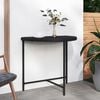 vidaXL Garden Table Black Poly rattan Medium Durable Garden Table