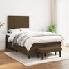 vidaXL Box Spring Bed with Mattress Dark Brown