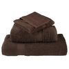 vidaXL Shower Towel Set of 10 Brown 100% ring-spun cotton 27.6 x 55.1 in
