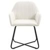 vidaXL Dining Chair Set of 6 Cream