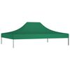 vidaXL Party Tent Roof 13.1x9.8' Green 2.95 oz/ft²