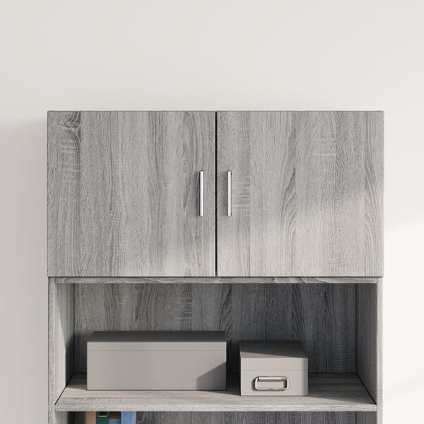 vidaXL Wall Cabinet Grey Sonoma Engineered Wood 31.5in x 16.7in x 15.7in