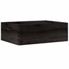 vidaXL Wooden Box Black Solid Pine Wood Medium Wooden Box Rectangular