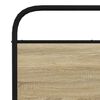 vidaXL Bed Frame Sonoma Oak Steel, Engineered wood Super King Bed Frame