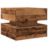 vidaXL Coffee Table Old wood Engineered wood 19.7x19.7x15.7 in Lights