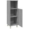 vidaXL Bathroom Cabinet Grey Sonoma Engineered Wood Narrow