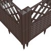 vidaXL Garden Planter Brown Polypropylene Medium Modular