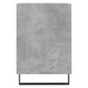vidaXL TV Cabinet Concrete gray Engineered wood, metal Large TV Cabinet