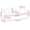 vidaXL Sofa Bed Dark Grey Polyester, Foam, Plywood Medium