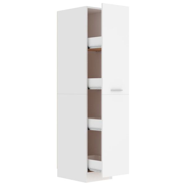 vidaXL Apothecary Cabinet White Engineered wood Medium