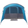 vidaXL Family Tent with Roof Blue and Grey 226.77 x 127.95 x 83.86 in