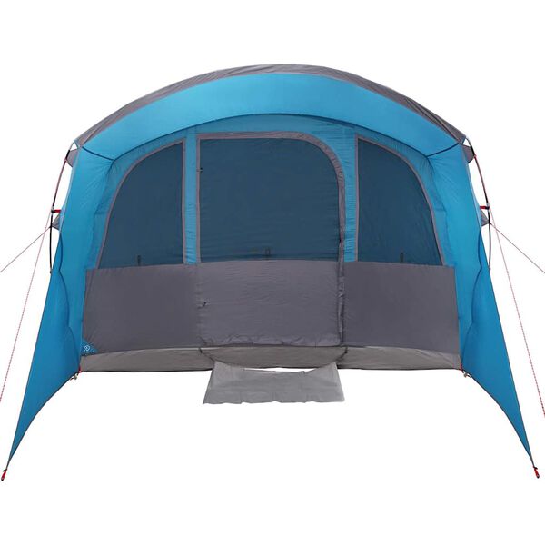 vidaXL Family Tent with Roof Blue and Grey 226.77 x 127.95 x 83.86 in