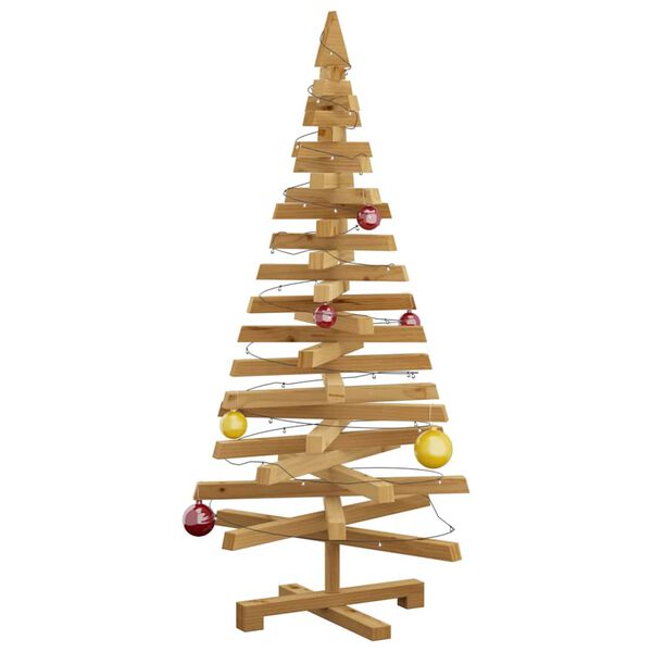 vidaXL Christmas Trees with Stand Brown 47.2" Solid pine wood