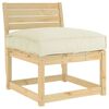 vidaXL Pallet Cushion for suitable for Seat Cream 31.5" x 31.5" x 4.7