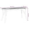 vidaXL Garden Table Brown Solid acacia wood Large Durable Garden Table