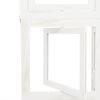 vidaXL Room Divider 5 Panels White Solid Wood Paulownia