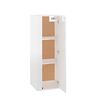 vidaXL Wall Mounted TV Cabinet High gloss white Engineered wood Medium