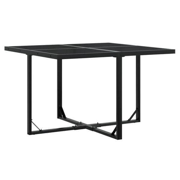 vidaXL Garden Dining Set Black, Dark Grey