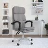 vidaXL Reclining Office Chair Light Grey
