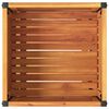 vidaXL Garden Planter Brown Solid Acacia wood, Powder-coated steel Medium
