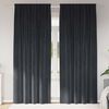 vidaXL Blackout Curtains 2 pcs Dark Grey 55.12 x 88.58 in Velvet