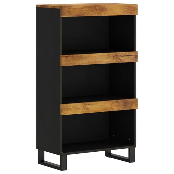 vidaXL Side Cabinet Honey brown and black Solid mango wood, iron