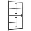 vidaXL Folding Shower Enclosure ESG 31.5"x55.1" Black