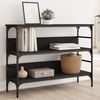 vidaXL Console Table Black Engineered wood, Metal