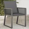 vidaXL Garden Chair Set of 4 Black PE Rattan Standard Lightweight