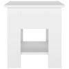 vidaXL Coffee Table White Engineered wood Small Storage Coffee Table