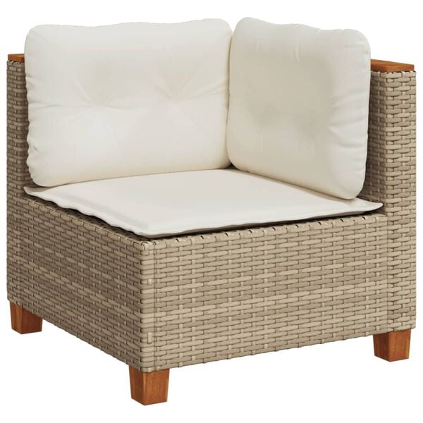 vidaXL Garden Sofa Set Beige