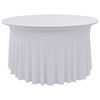 vidaXL Table Cover Set of 2 White 90% Polyester, 10% Elastane