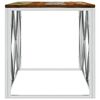 vidaXL Coffee Table Silver, Varied Wood Tones