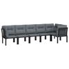 vidaXL Garden Lounge Set Black and Dark Gray